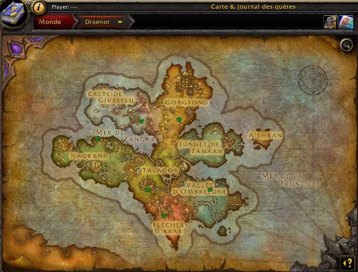 carte de Draenor