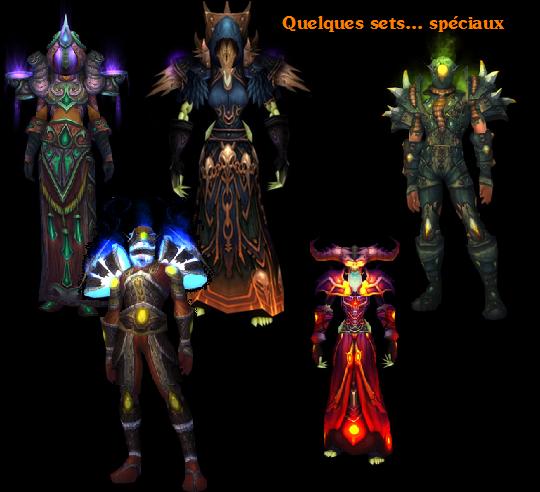 set d'armures bizarres
